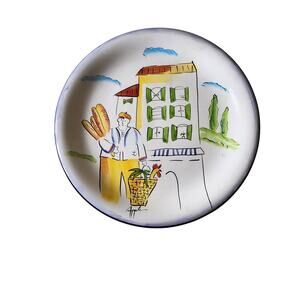 SAKURA Provence by Apple White Blue 12" Serving Platter - Qty 1